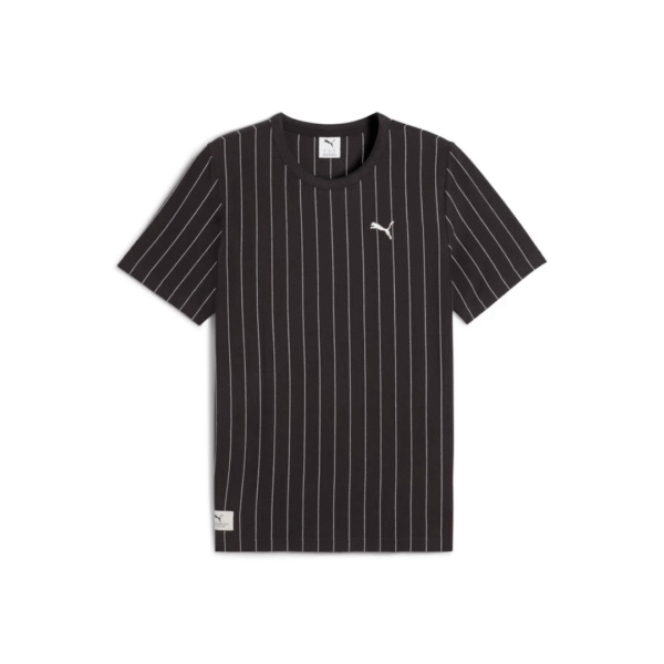 Puma Tshirt Striped Blk Mn