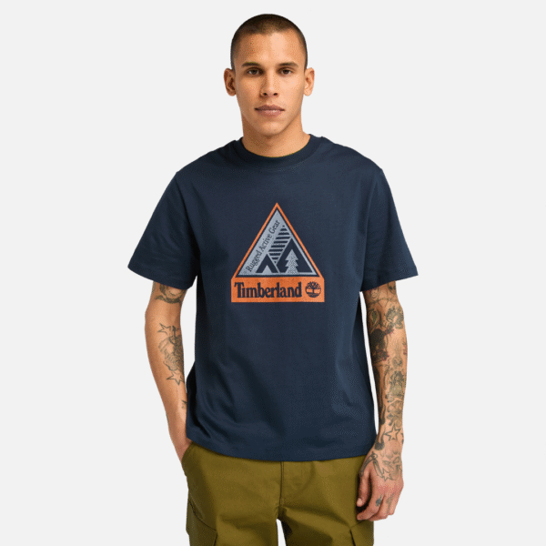 Timberland Tshirt In Angora Blu Mn