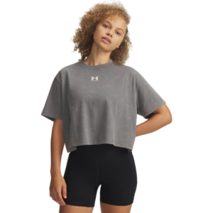 Under Armour Tshirt Crop Gry Wm