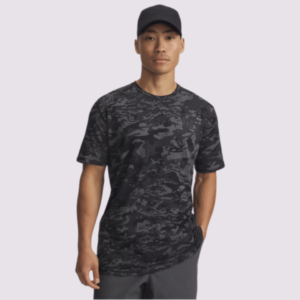 Under Armour Tshirt Camu Blk Mn