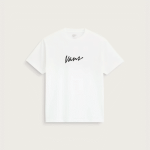 Vans Tshirt Classic Script Whi Mn