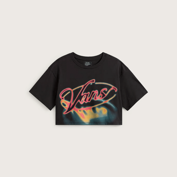Vans Crop T-Shirt Blk Wm